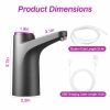 Electric Water Dispenser 40 Gallon USB Rechargeable Water Bottle Pump Electric Automatic Switch Pump Quantitative Setting Drink Water for Home Office