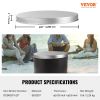 VEVOR Fire Pit Cover Lid, 20" Portable Firepit Spark Screen,Stainless Steel Steel Metal Cover, Easy-Opening Outdoor Wood Burning and Camping Stove Acc