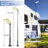 LED Camping Light, 12V 10000 Lumen Super Bright Portable Outdoor Lights with Telescoping Pole Suction Cup Magnetic Base, Flood Lamp for Outdoors Camp,