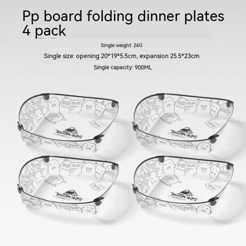 Outdoor Folding Bowls, Tableware, Portable Travel Plates