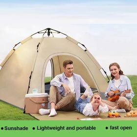 Camping dome tent is suitable for 2/3/4/5 people, waterproof, spacious, portable backpack tent, suitable for outdoor camping/hiking (Color: as Pic)