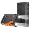1Pc 50000mAh Solar Power Bank Portable Fast Charger with Compass LED Flashlight 3 Cable Dual Output Hand Crank Emergency Power Bank Outdoor Camping